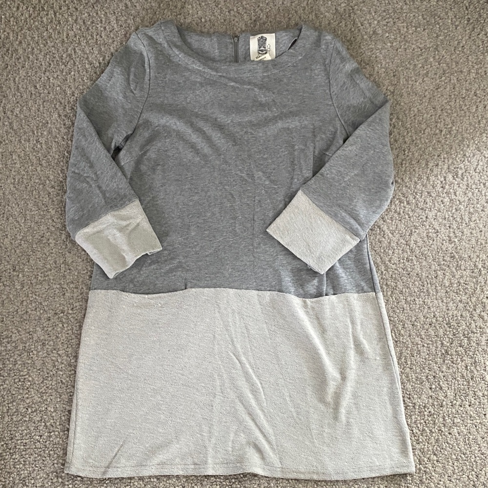 Lili's Closet Anthropologie Two-Tone Sweatshirt Tunic Dress Small